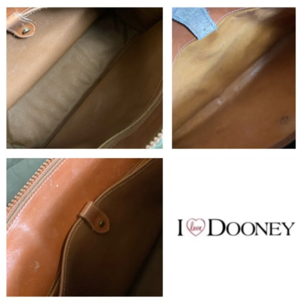 Vintage Dooney and Bourke R29 All-Weather Leather AWL Satchel/Zipper-Top Case